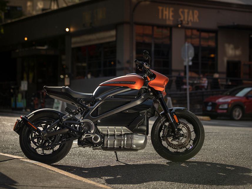 2020 Harley-Davidson LiveWire on street.