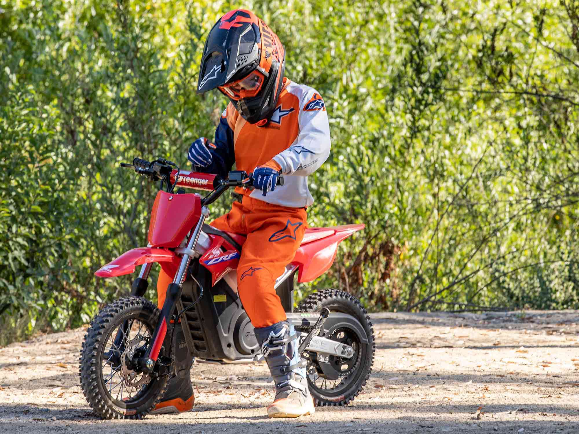 Adjusting output on the CRF-E2 takes only a few button pushes, and navigating the simple options is intuitive. The display includes a speedometer.