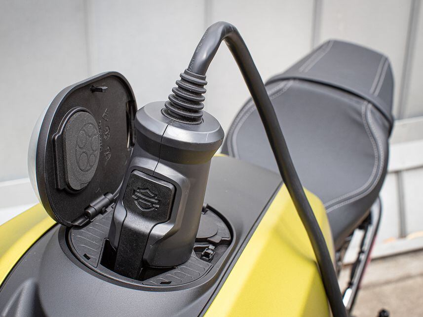 2020 Harley-Davidson LiveWire charging.