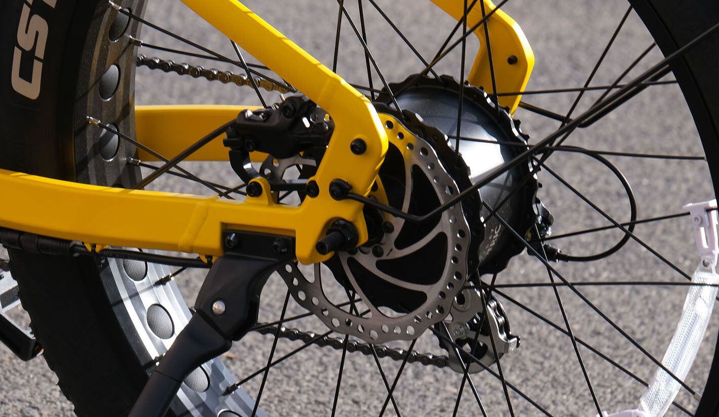 The 750W rear hub motor peaks at 1,200W and puts out 75Nm of torque.