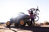 Samantha Soriano loads her Canyon downhill bike onto 2022 Can Am Commander X T P