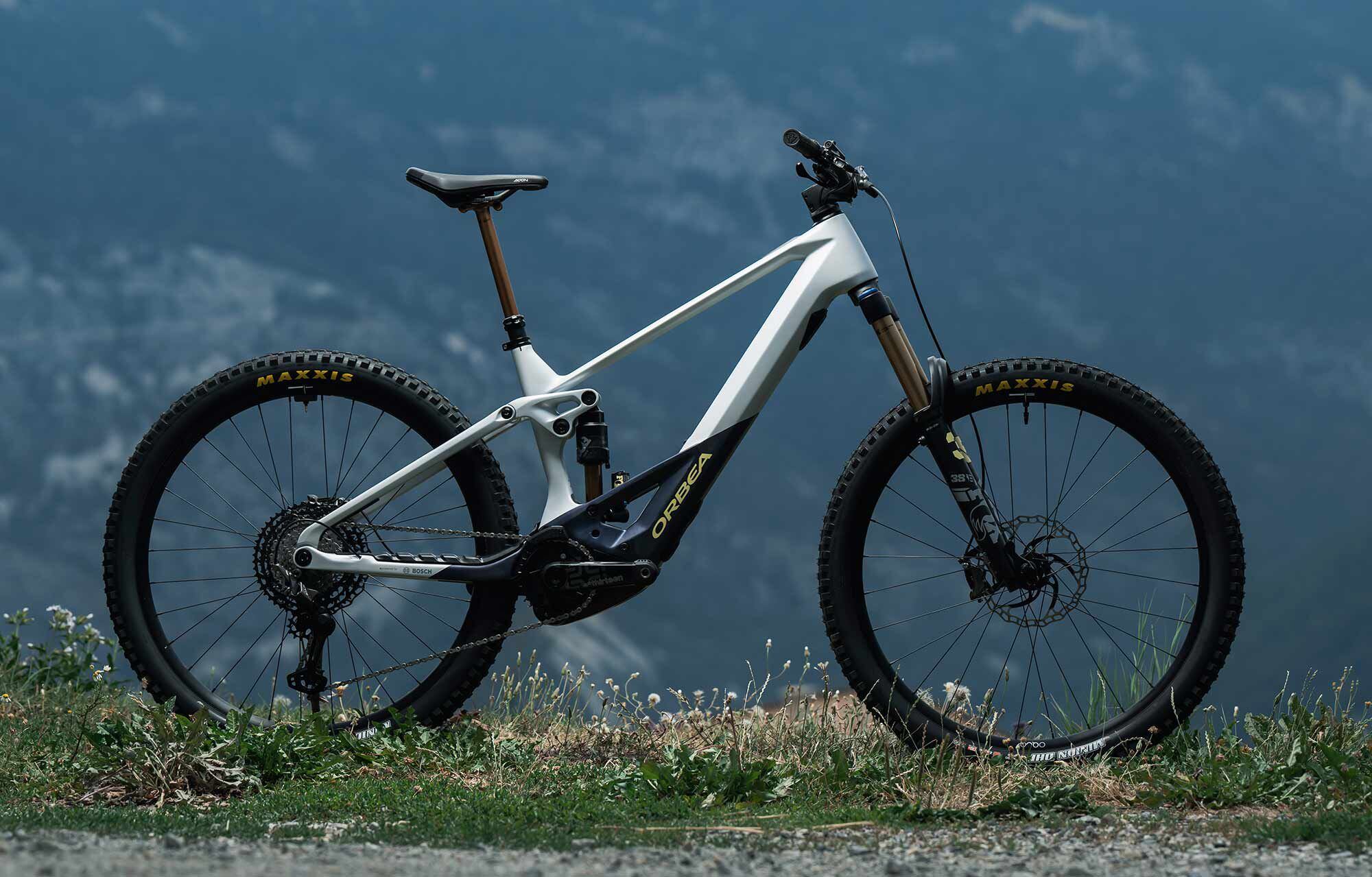 The top-end Orbea Wild M-LTD comes equipped with the Bosch Performance Line CX Race mid-motor, which delivers 18 percent more max pedal support than Bosch’s standard Performance Line CX drive.